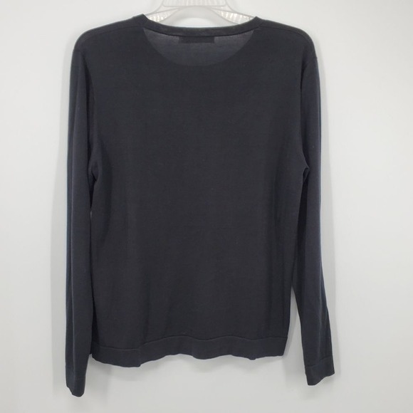 Women's Peter Millar Cotton Silk Sweater Size XL Black B7 - Picture 2 of 4